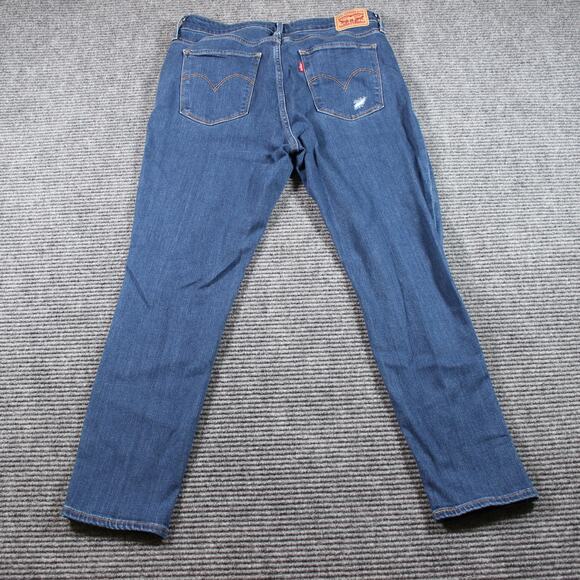 Levi’s 721 High Rise Skinny Ankle Womens 31 Blue Distressed Stretch - Picture 7 of 11
